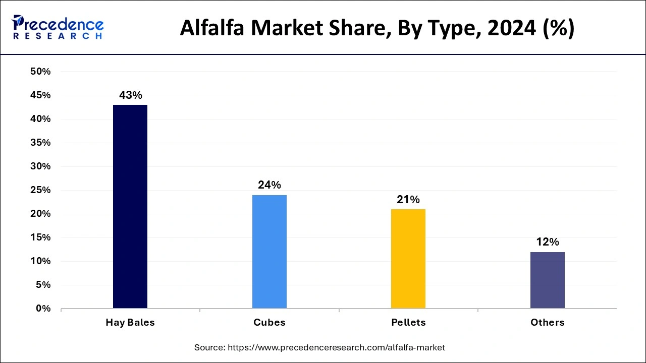 Alfalfa Market Share, By Type, 2024 (%)