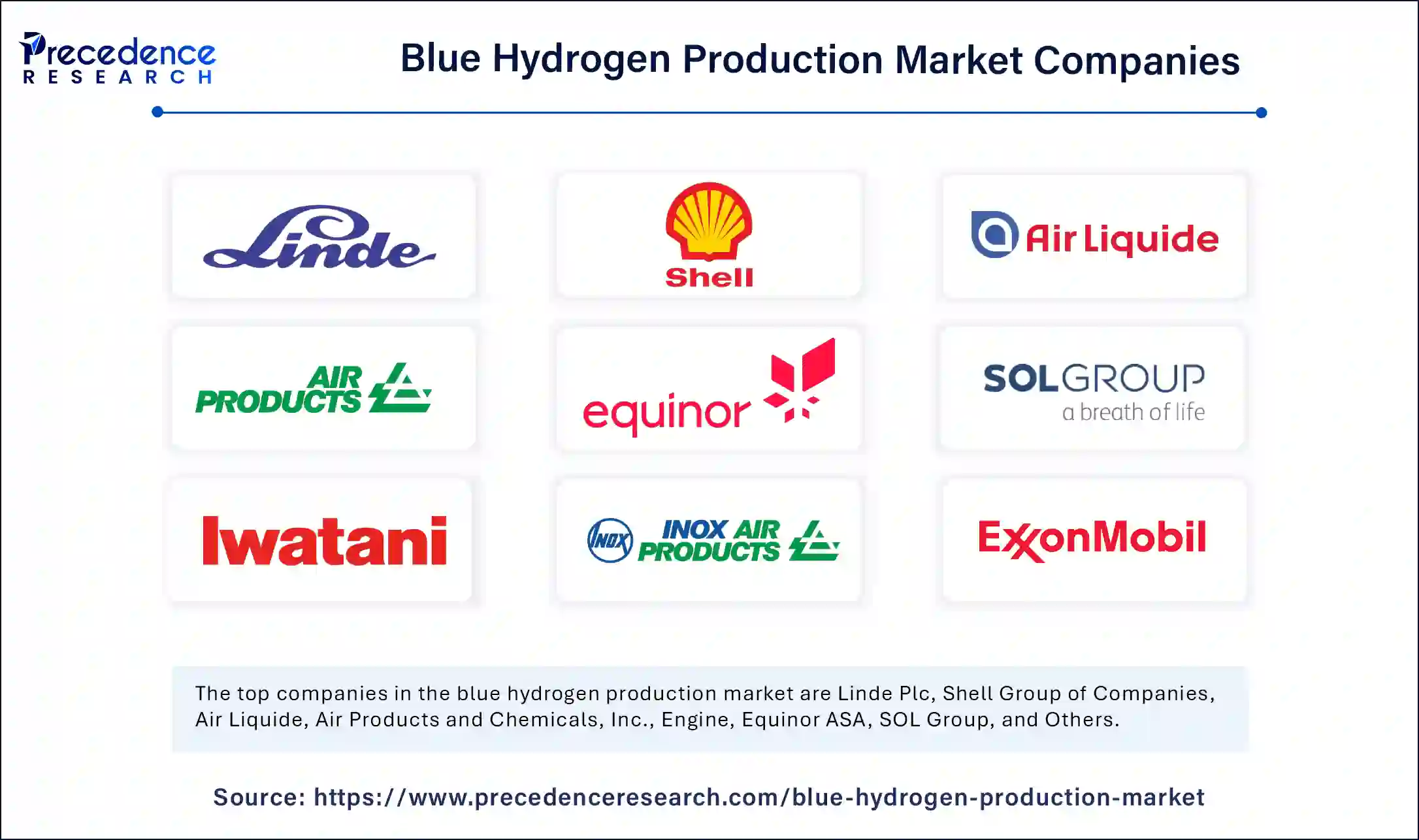 Blue Hydrogen Production Market Companies