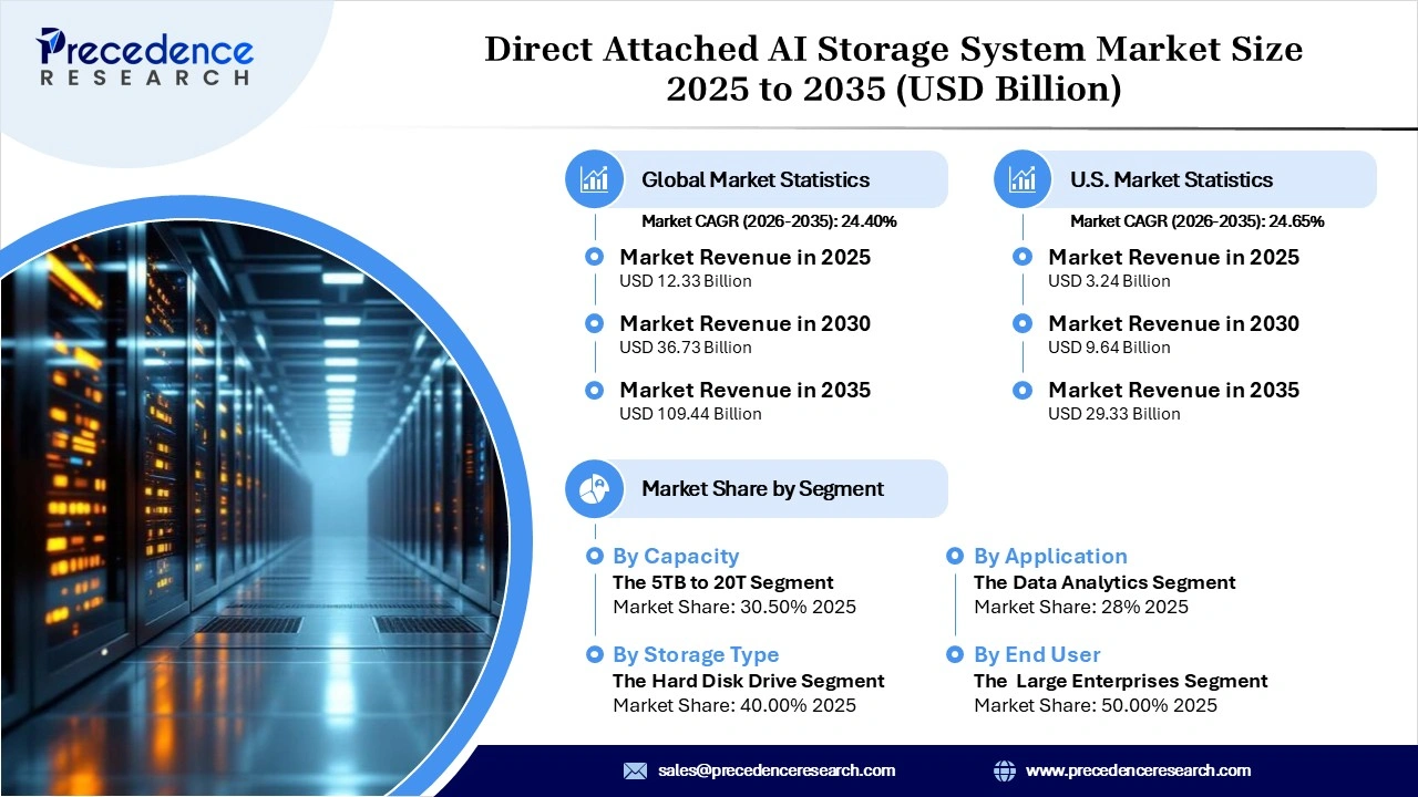 Direct Attached AI Storage System Market Revenue Statistics Direct Attached AI Storage System Market Revenue Statistics