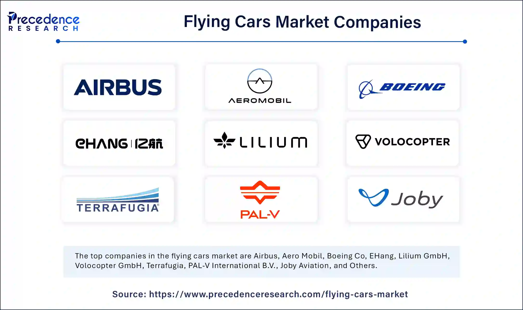 Flying car market company