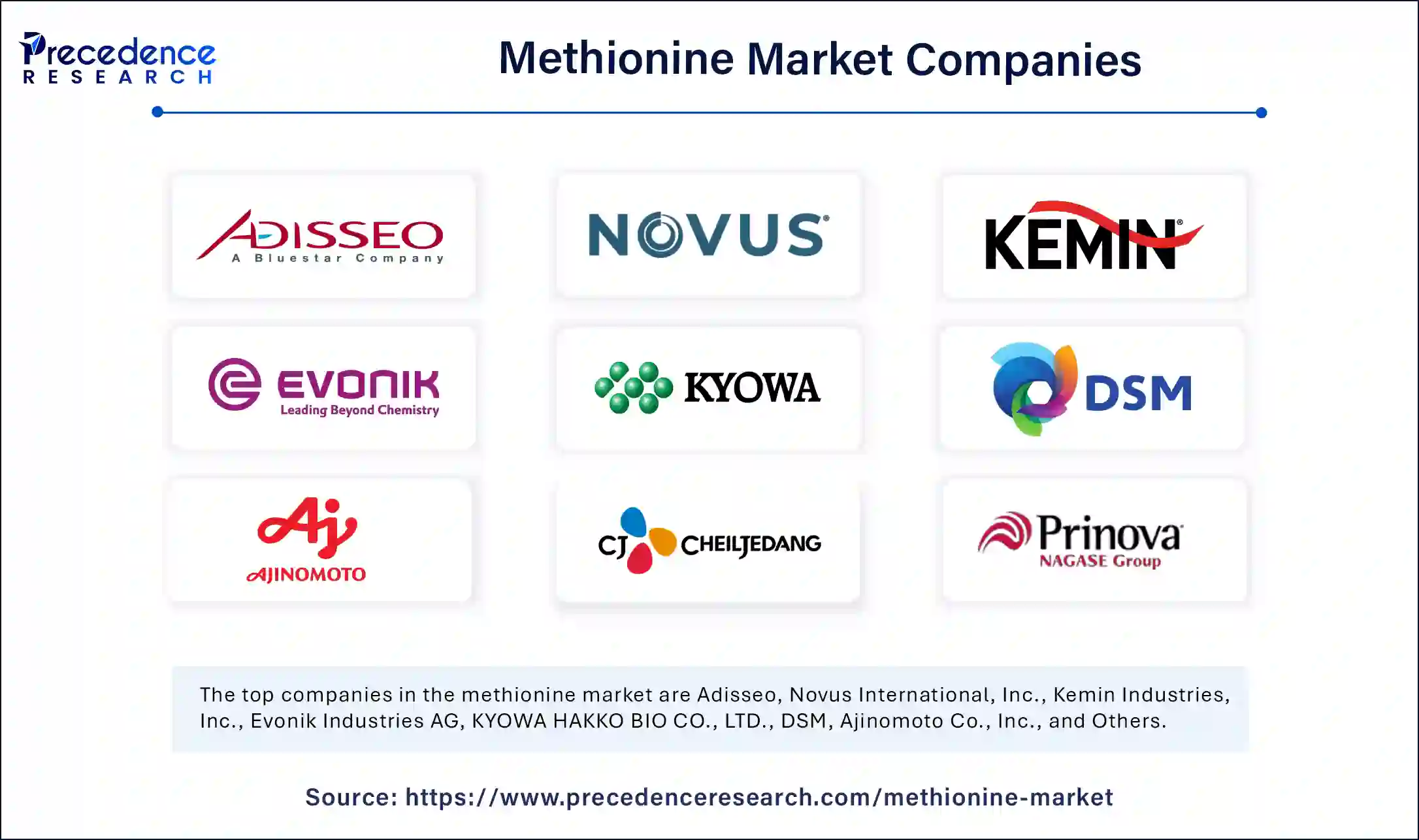 Methionine Market Companies