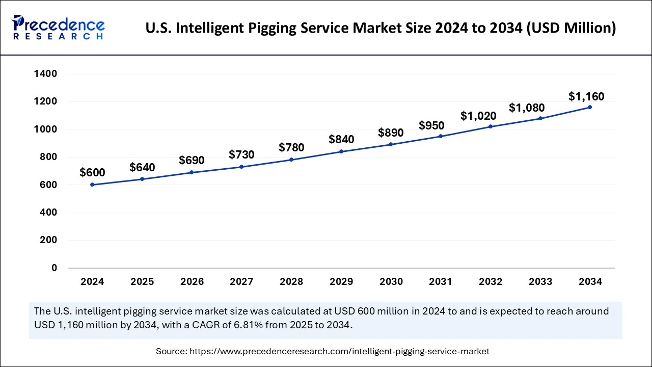 U.S. Intelligent Pigging Service Market Size 2025 to 2034