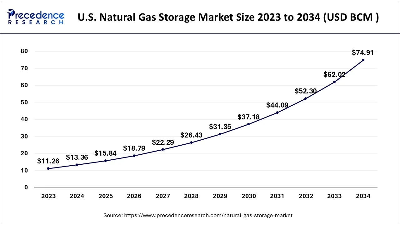 U.S. Natural Gas Storage Market Size 2024 to 2034